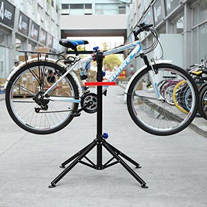 MVPOWER Pro Mechanic Bike Repair Stand Adjustable Height Bicycle Maintenance Rack Workstand With Tool Tray, Telescopic Arm Cycle