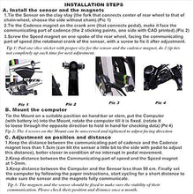 Load image into Gallery viewer, Bike Computer Speedometer Wireless Waterproof Bicycle Odometer Cycle Computer Multi-Function Large LCD Back-light Display