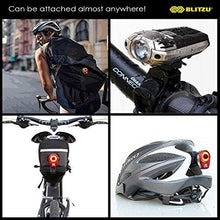 Load image into Gallery viewer, BLITZU Gator 390 USB Rechargeable LED Bike Light Set, Bicycle Headlight Front Light &amp; FREE Rear Back Tail Light. Waterproof, Easy To Install for Kids Men Women Road Cycling Safety Commuter Flashlight