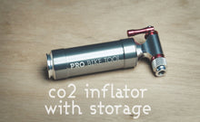 Load image into Gallery viewer, CO2 Inflator with Cartridge Storage Canister by Pro Bike Tool - Quick, Easy and Safe - For Presta and Schrader - Bicycle Tire Pump For Road and Mountain Bikes - No CO2 Cartridges Included