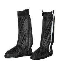 Load image into Gallery viewer, Motorcycle Waterproof Rain Boot Shoes Cover w/ Reflective Tape - Black (Size 40~41)