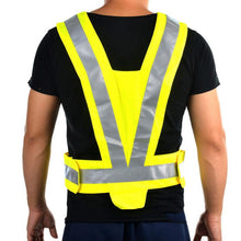 Load image into Gallery viewer, Salzmann 289-1 Safety Reflective Vest for Motorcycle - Silver + Fluorescent Yellow