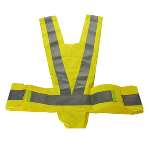 Salzmann 289-1 Safety Reflective Vest for Motorcycle - Silver + Fluorescent Yellow