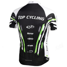 Load image into Gallery viewer, Topcycling Men&#39;s Outdoor Cycling Short Jersey Clothes - Black + White