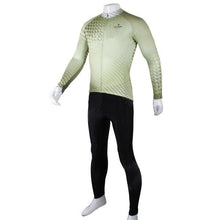 Load image into Gallery viewer, ShengQi Men&#39;s Long-sleeve Cycling Jersey + Pants Set - Green + Black (M)