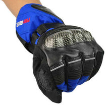 Load image into Gallery viewer, PRO-BIKER Motorcycle Warm Anti-Slip Racing Gloves - Blue (Pair )