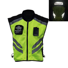 Load image into Gallery viewer, RIDING TRIBE JK-22 Motorcycle Safety Vest - Green + Black