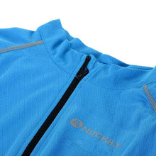 Load image into Gallery viewer, NUCKILY Quick-drying Reflective Cycling Jersey - Blue +Black