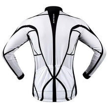 Load image into Gallery viewer, WOSAWE Spring / Autumn Long-Sleeve Cycling Jersey - Black + White