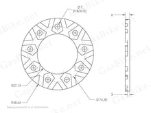 Load image into Gallery viewer, CNC 9-Hole Pineapple Bushing Kit 80CC Gas Motorized Bicycle