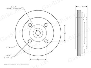 RSE High Compression CNC Head 66cc / 80cc Gas Motorized Bicycle