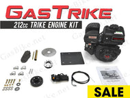 GasTrike 212cc Trike Engine Kit Gas Motorized Bicycle