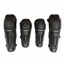 Load image into Gallery viewer, PRO-BIKER HX-P09 Motorcycle Racing Elbow / Knee Protectors Set - Black