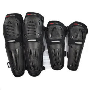 PRO-BIKER HX-P09 Motorcycle Racing Elbow / Knee Protectors Set - Black