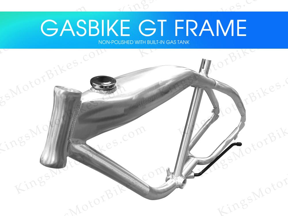 Gasbike GT Aluminum Bike Frame With Built-in Gas Tank - Non-Polished