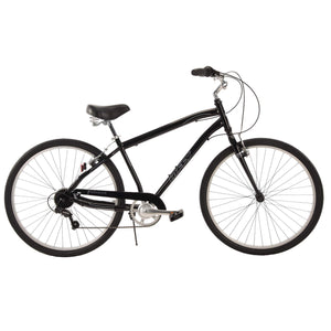 27.5" Huffy Mens' Parkside 7-Speed Bike, Black